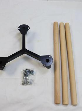 伊姆桌架黑色桌腿艺斯桌铁子腿支架桌架金属桌脚架子榉木腿AXH桌
