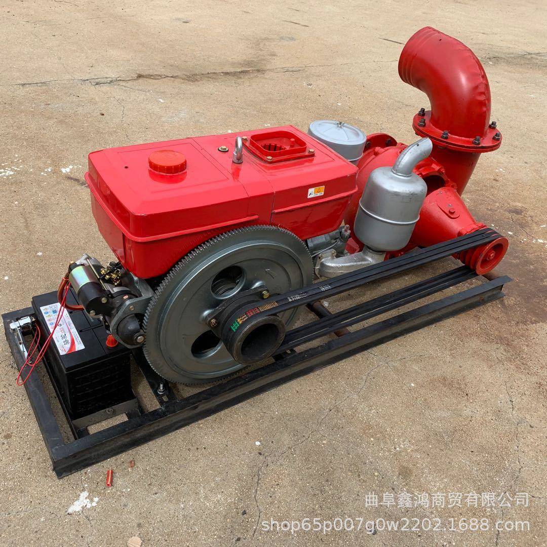 高15马力柴机抽水泵价格油压电启抽动水无品牌/泵柴油机灌溉水泵1