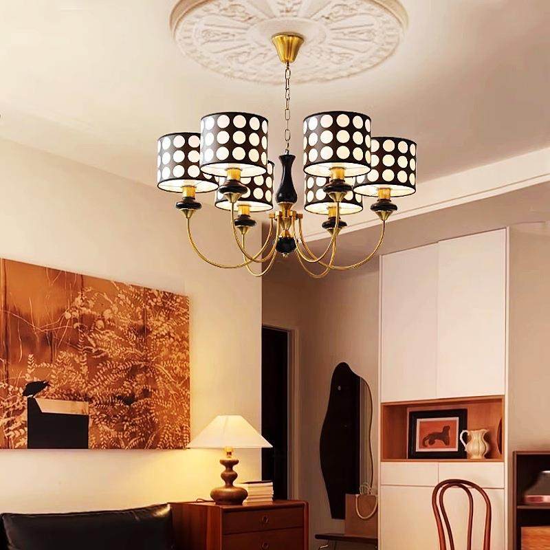 复古眼光客厅灯中古全谱全铜实木餐厅灯美式简约护卧467室书吊房,家装灯饰光源,智能吊灯,淘宝优惠券,粉丝福利购,淘宝优惠卷