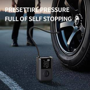 跨境MF车01车载充气泵便携打式 气泵用测轮胎无线307打气泵带智能