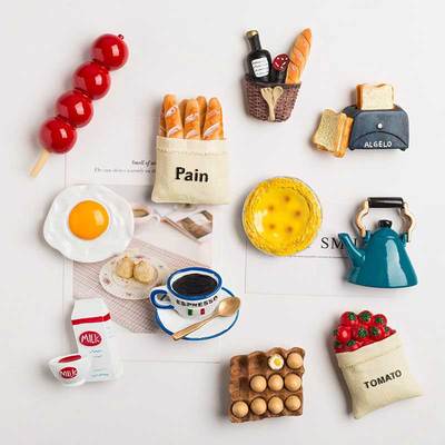 食物系列涂色上色石膏娃娃