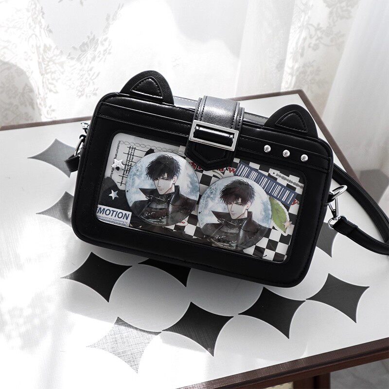 【猫罐罐】猫耳小容量痛日常百搭斜挎通勤小食量吧唧二次元痛包女,箱包皮具/热销女包/男包,痛包,淘宝优惠券,粉丝福利购,淘宝优惠卷