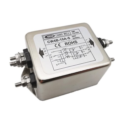 三相三线电源滤波器 CW4B-10A-S 10A 交流380V 抗干扰 原厂现货