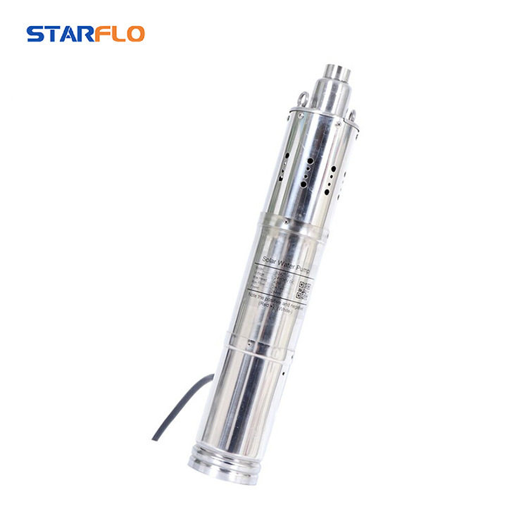 12v/18v太阳能光伏永磁无刷直流潜水泵微型农用灌溉螺杆泵不锈钢