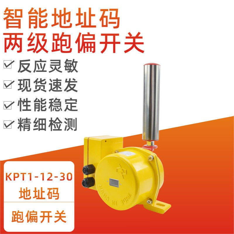 KWDZMLS-II地址码两级跑偏开关控制箱HFICDT1-12-30输送带防偏