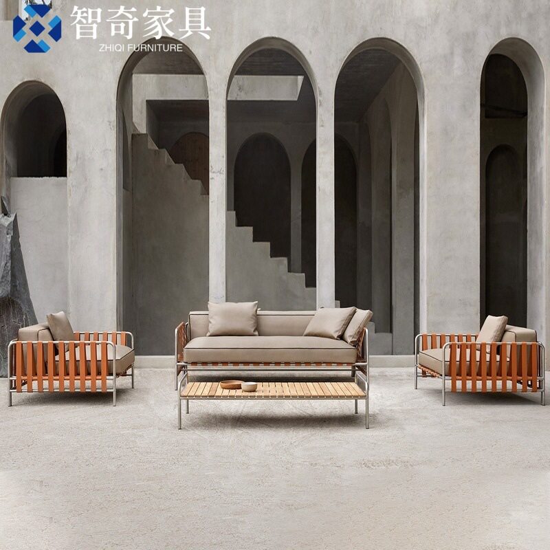 户外沙发组合室外防水防晒庭院酒店样板房别墅花园休闲沙发家具