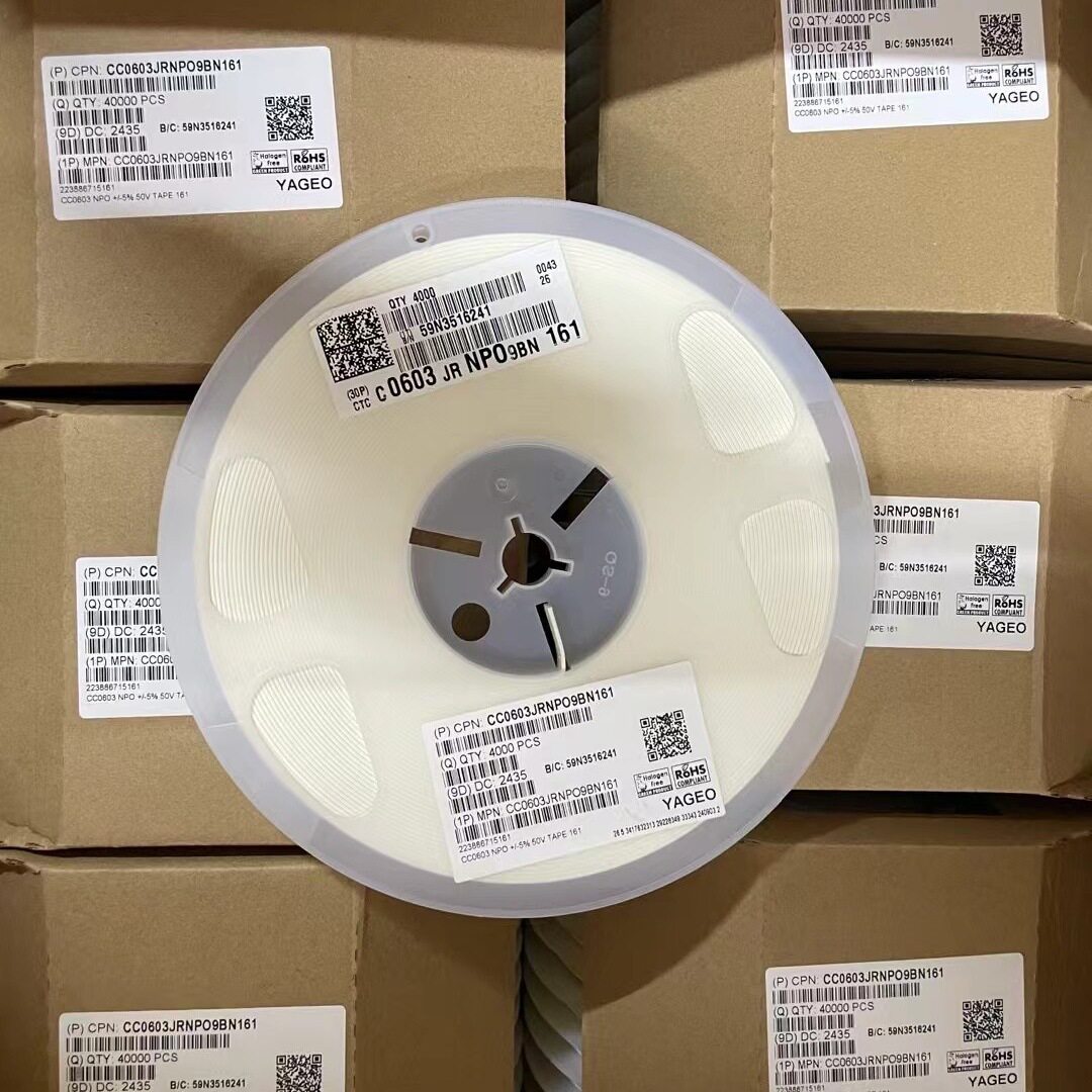 CC0603JRNPO9BN161 0603 NPO 161J50V(160pF) ±5% 贴片电容现货