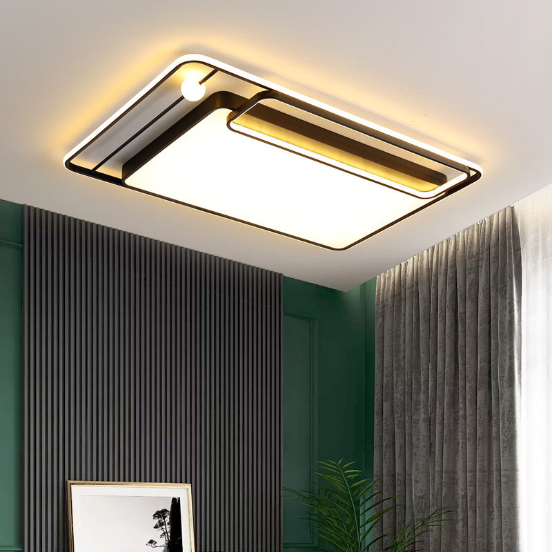 吸顶灯客厅灯现代简约大气家用长方形北欧创意全屋套装灯具