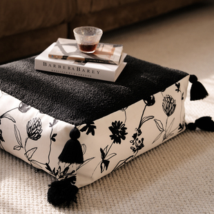 EQ4F黑暗森林客厅方形坐墩阳台榻榻米飘窗地上地毯蒲团坐垫懒人沙