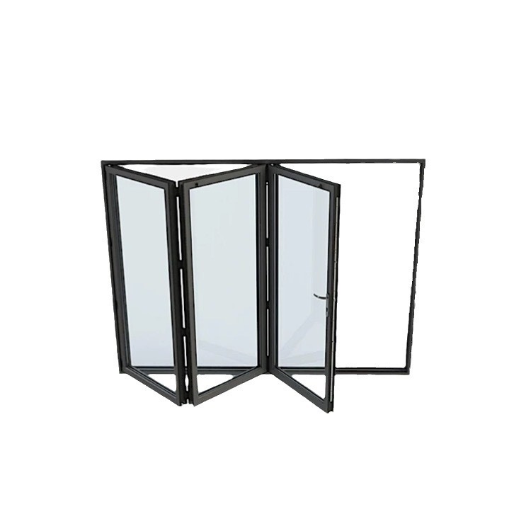 AS2047户外铝合金双层玻璃庭院门隔音折叠玻璃门