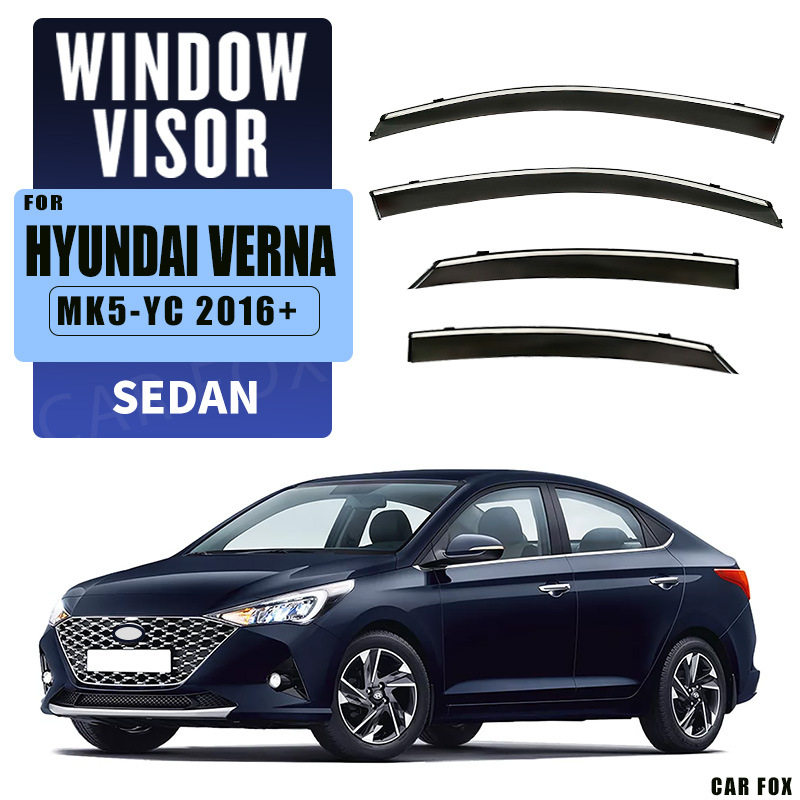 适用于现代悦纳三厢悦纳VernaRV车窗晴雨挡雨板Windowvisor