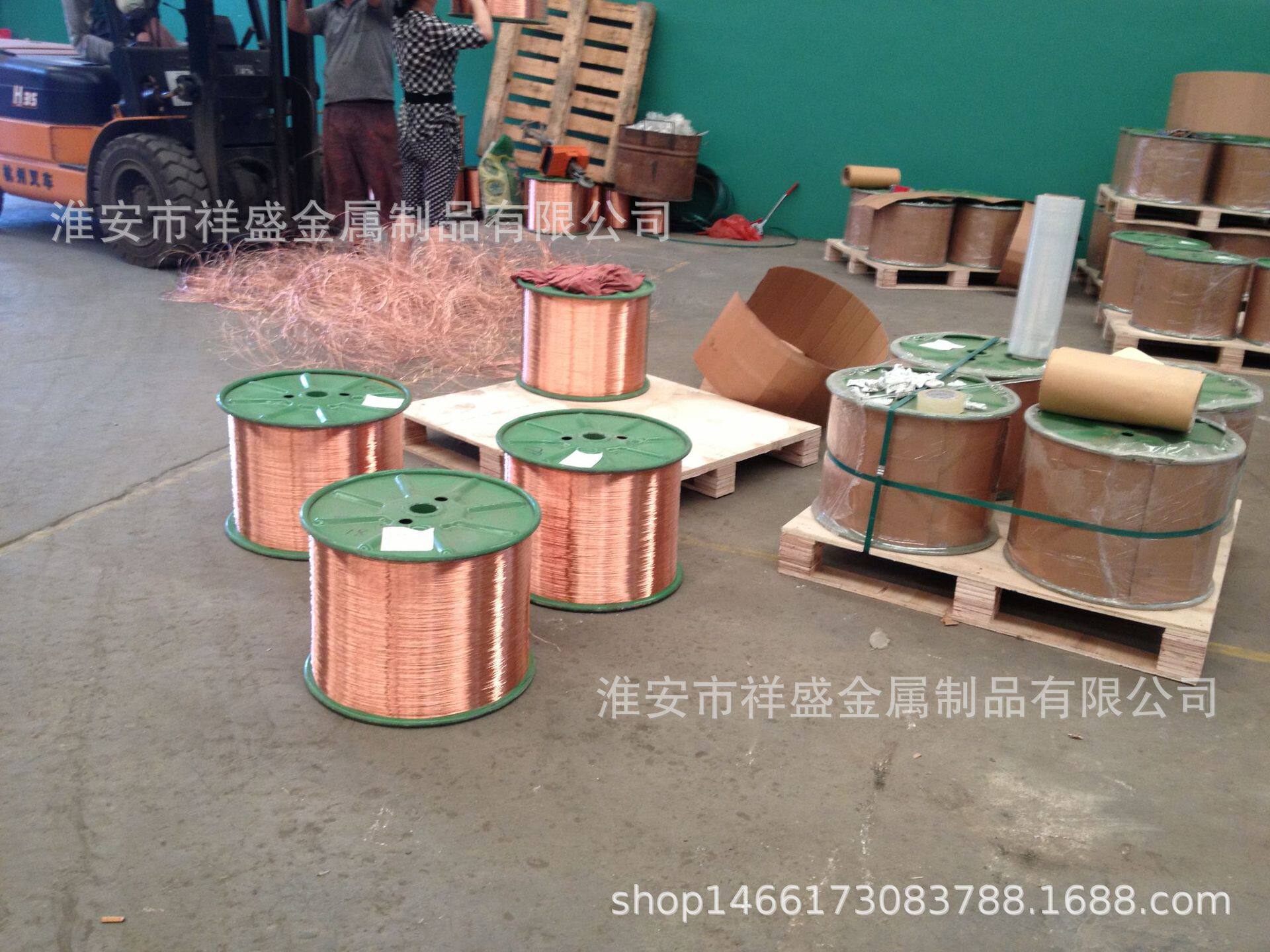 祥盛金属厂家供应低碳导电铜包钢裸线CCS网络线专用软铁丝