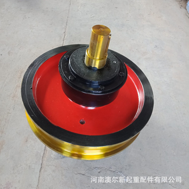 厂家供应 单梁行车轮 φ600*150双梁行车轮 锻造起重机车轮组