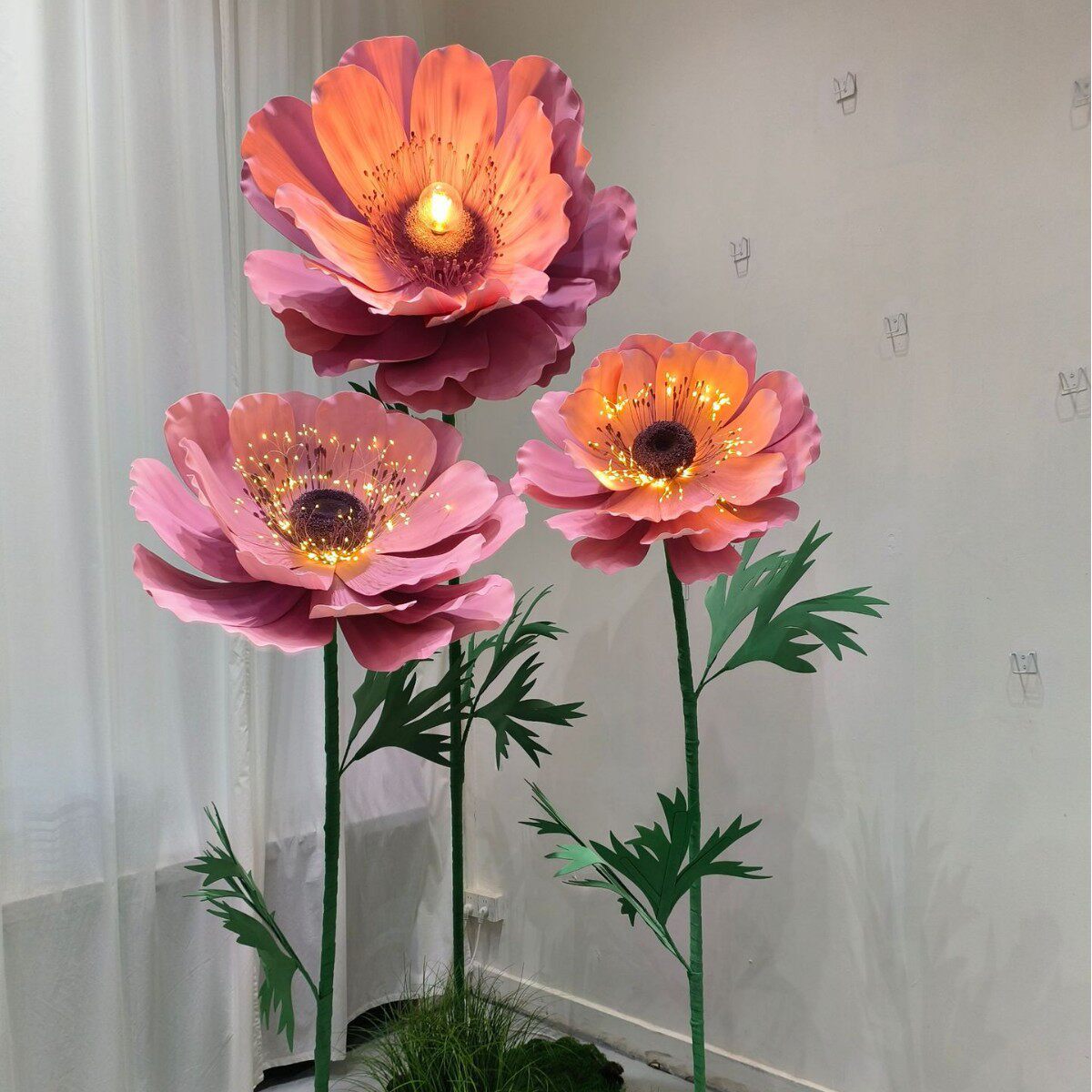 巨型纸艺花节日橱窗装饰美陈道具商场活动网红打卡婚礼仿真花