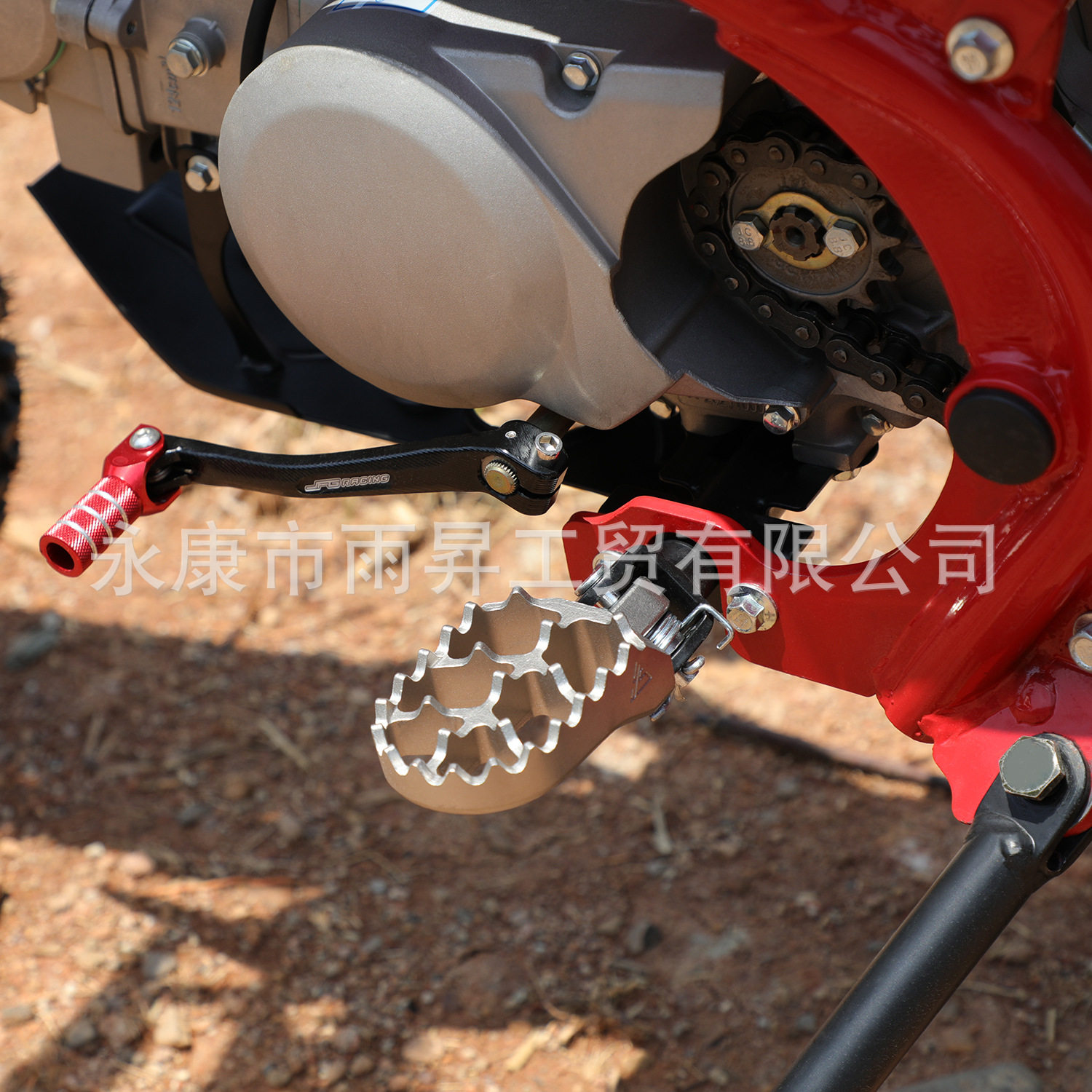 适用NK150越野摩托车不锈钢浇筑脚踏板脚蹬CQR大飞鹰CRF50波速尔