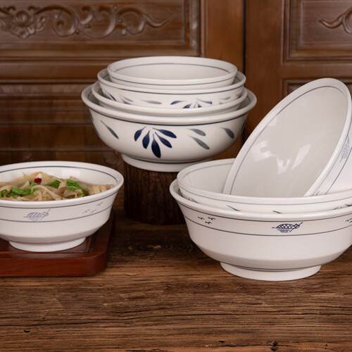 陶瓷汤碗面碗中式碗餐具商用碗麻辣烫水煮鱼大碗防烫专用饭店家用
