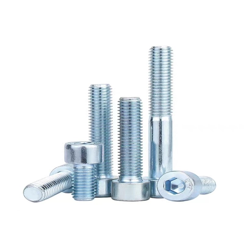 现货速发4.8级镀锌内六角螺丝钉M2-20高强度杯头圆柱头螺钉推拉门