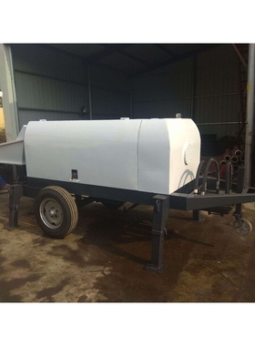 拖泵 不堵管的混凝土地泵 40输送泵 HBTS40-12-45拖泵 细石砂浆泵