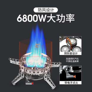 炉头卡式 炉猛火炉气炉炉具野营野炊炉头步林B17折叠便携防风炉头