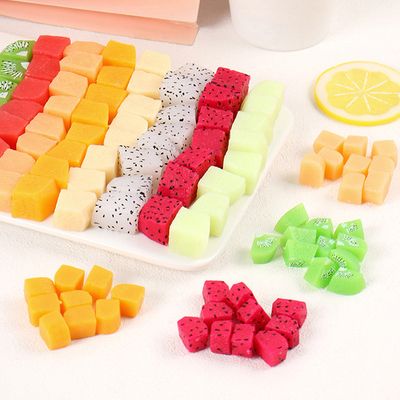 仿真水果粒食玩创意套装芒果蓝莓蜜瓜丁微缩模型手工DIY材料道具