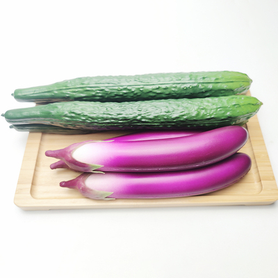 PU仿真解压黄瓜茄子假水果蔬菜模型拍摄道具橱柜装饰食物玩具教具