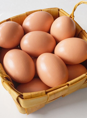 仿真鸡蛋木制实心宝宝涂鸦彩蛋 过家家玩具幼儿园DIY早教创意手工