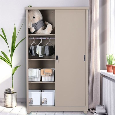 户外储物柜钢制阳台柜家用收纳防雨防晒工具室外大容量杂物柜衣柜