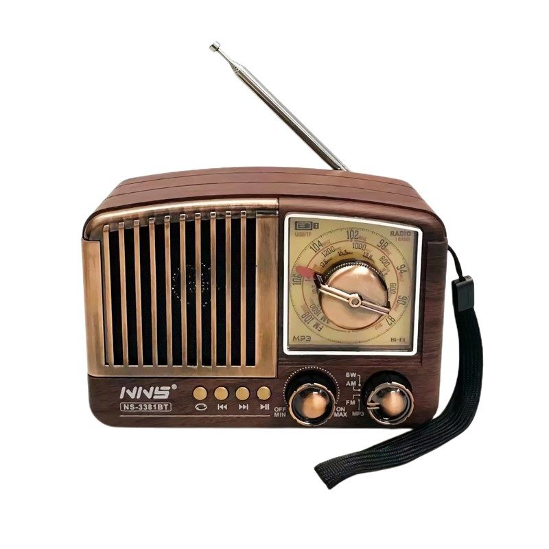 复古收音机怀旧木纹蓝牙音箱高音质桌面家用摆件手机音响伴手礼品