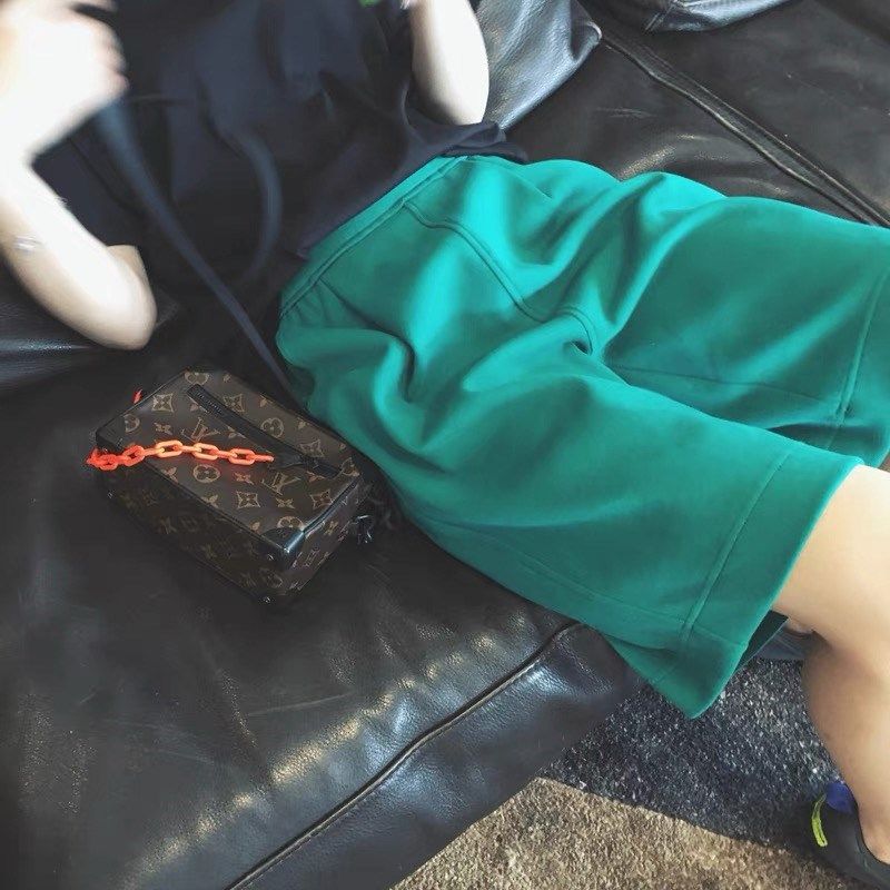 南瓜籽女装女装微胖妹妹垂感毛圈棉阔腿春夏宽松显瘦休闲五分短裤,女装/女士精品,大码裤装,淘宝优惠券,粉丝福利购,淘宝优惠卷