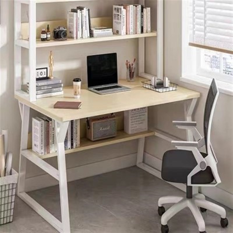 台式电脑桌家用书桌书架s一体现代简约学生桌子学习桌初中生办公