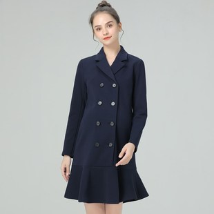 加绒加厚孕妇装冬季新款孕妇连衣裙女秋职业面试工装外穿孕期裙子