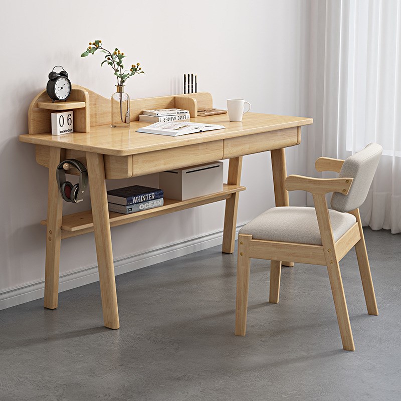 实木书桌北欧简约现代学生课桌椅家用办公电脑桌儿童学习桌子