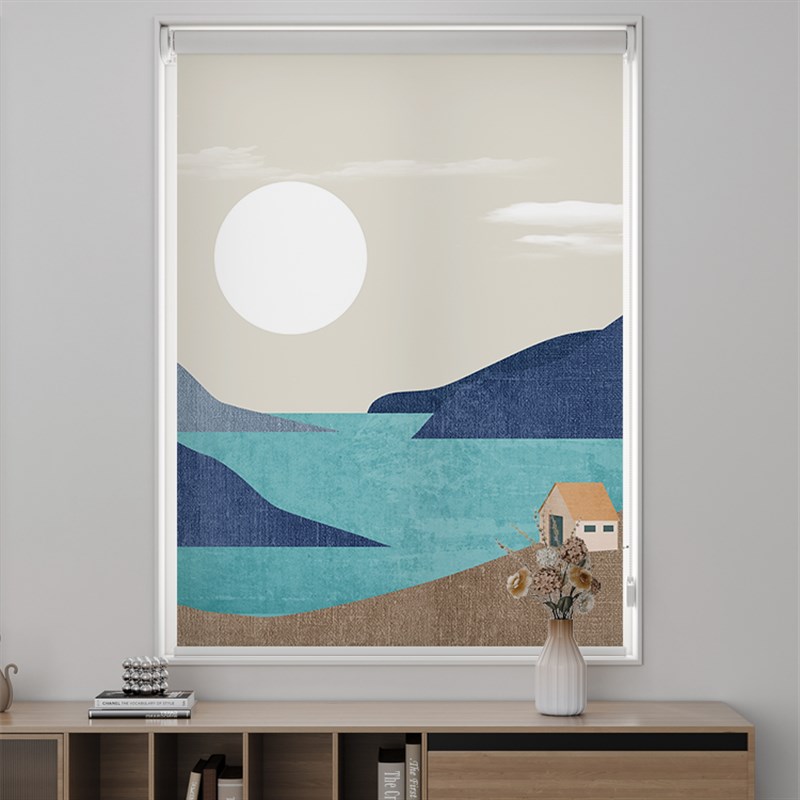 全遮光卫生间卷帘窗帘遮阳防晒浴室卷拉式手拉升降免打孔安装隔热