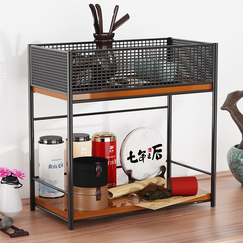 桌面杯子置物架办公桌杯架收纳架桌上多层水杯架子餐桌茶杯储物架