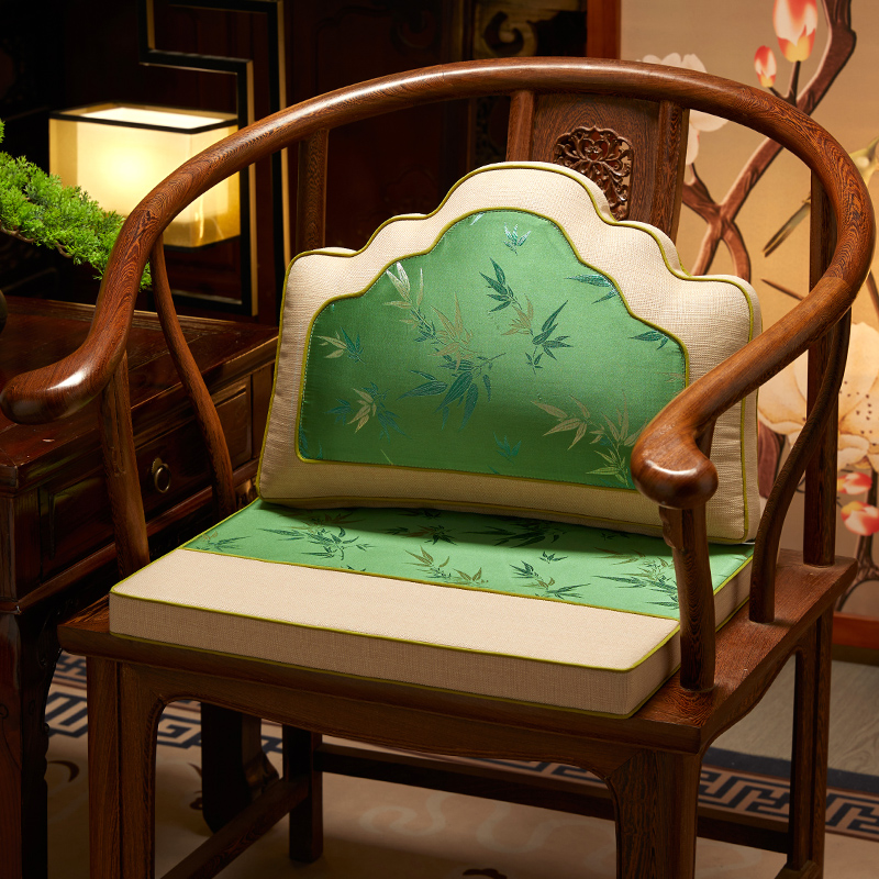 新中式靠山枕红木椅子坐垫靠垫一体罗汉床大靠枕实木沙发靠背定制