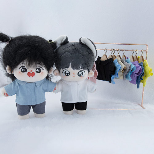 10cm20cm娃衣衬衫现货15cm玩偶公仔衫衣20厘米棉花娃娃衣服无属性