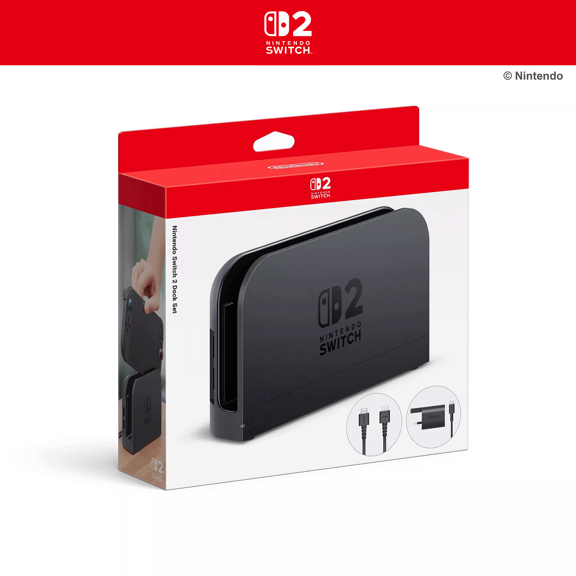 任天堂 Nintendo Switch 2 基座套裝 - 香港行货 配件充电底座底座套件充电器港货Switch2正品