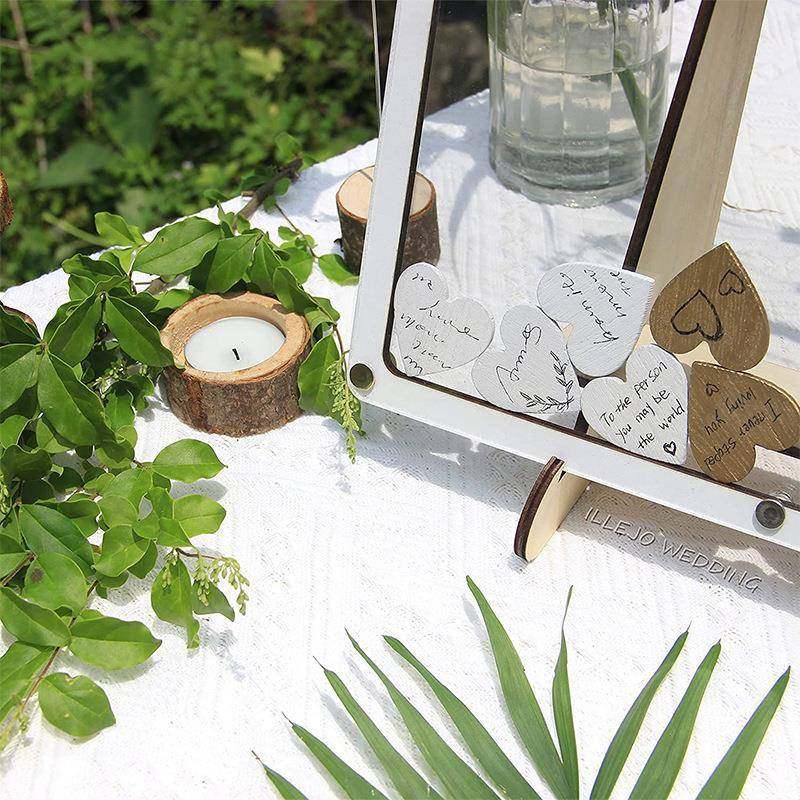 欧式布结婚婚礼到台相框方形亚克力签板创意婚庆留言婚礼签到板置