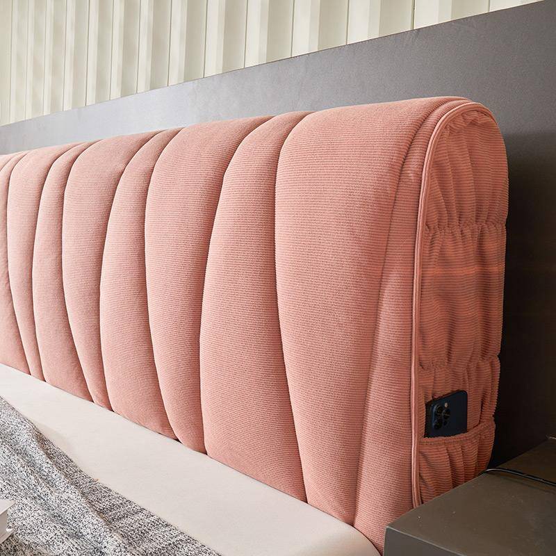 1TR全包床头罩新款棉软包靠背保夹套护加厚皮木床防F78TJH6HW尘罩