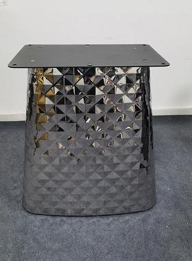 不锈桌00598腿高端轻大岩理石奢板奢钢石餐桌脚支架家用方桌餐桌