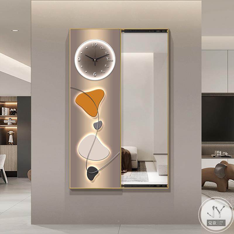 现代轻奢画隐藏式全身装饰隐形穿衣镜JY镜子画表走廊过镜道试衣镜