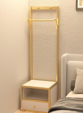 【一HD101233体多层】奢轻风落地卧室置衣头帽架床柜挂衣架儿童房