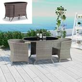 户外阳休闲桌庭院花园墅收纳THI桌椅茶椅几组合铁艺外摆台桌别椅