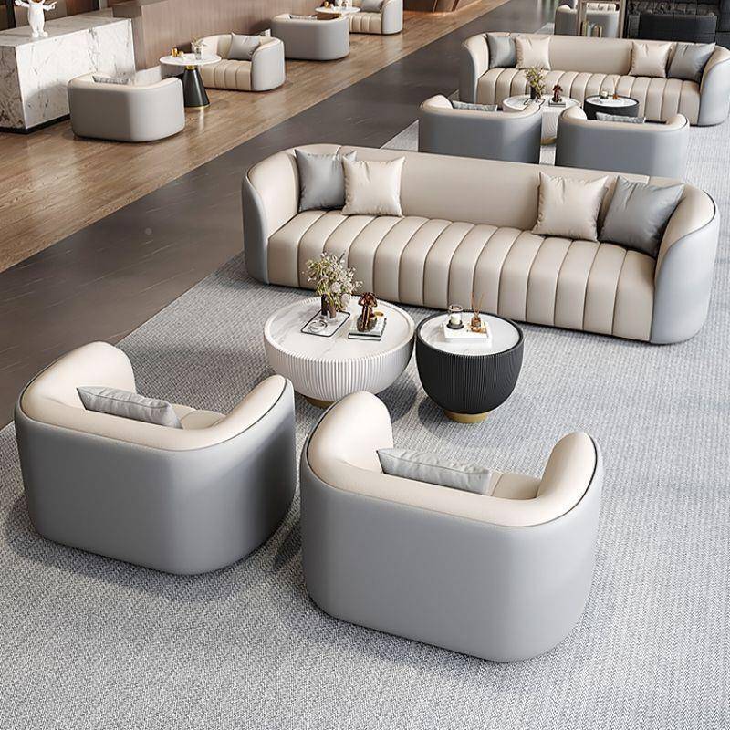 办型公室部售楼商沙发现代务简约接待会客新款大堂小处MTO户酒店