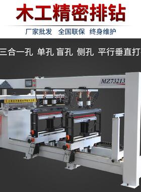全自动木工排钻机一板式家具数MGPZ控排木长工三合排钻马氏钻加三