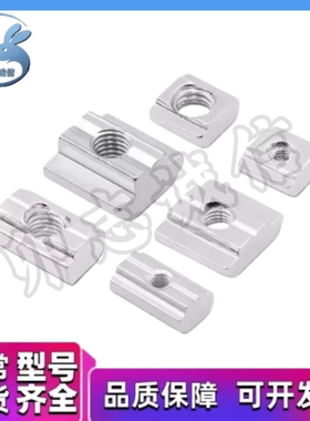 LNSN6/8/10-20/30/40/45-3/4/5/6/8/10 碳钢镀锌滑块螺母