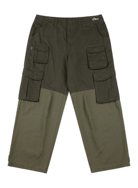 Dime MTL Fishing Cargo Pants宽松直筒撞色多口袋工装休闲长裤男