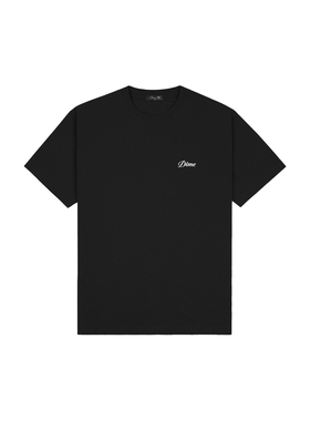 Dime MTL Cursive Small Logo Tee 美式重磅百搭纯色男女短袖T恤