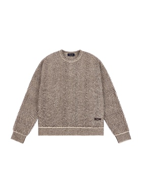 Dime MTL Mohair Wave Knit 25秋冬新款美式男女圆领针织羊毛线衣