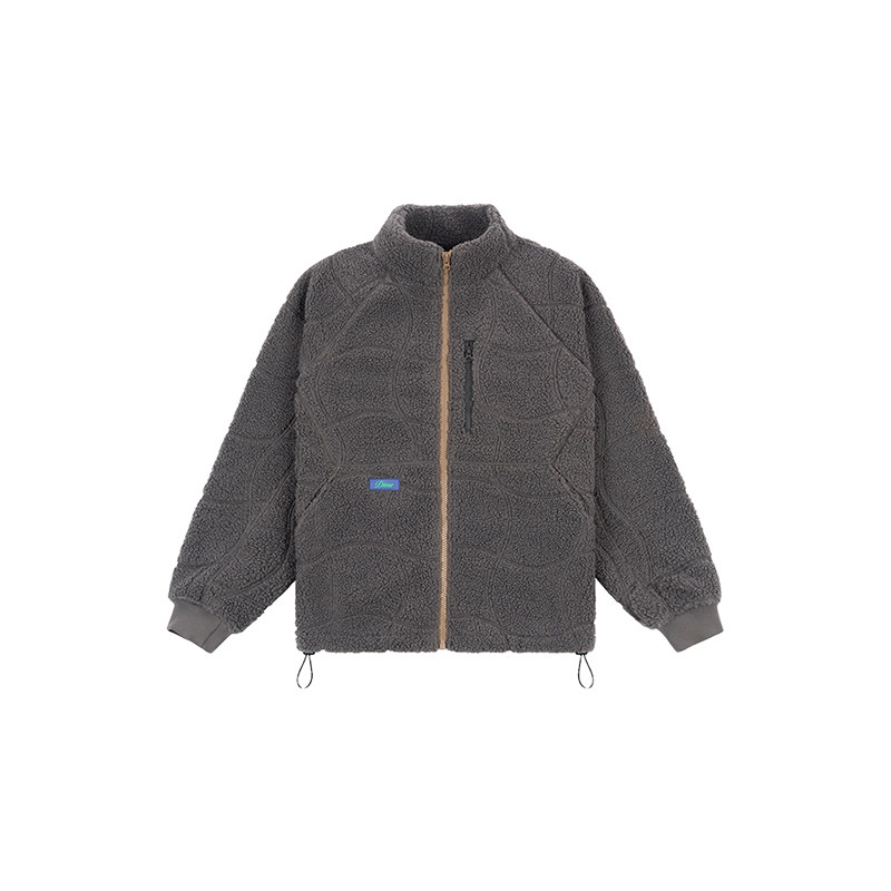 Dime MTL Coverstitch Sherpa Fleece秋冬加绒立领Dime夹克外套男